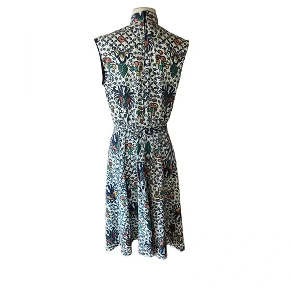 1970s Floral Fit & Flare Dress - Picture 4 of 6
